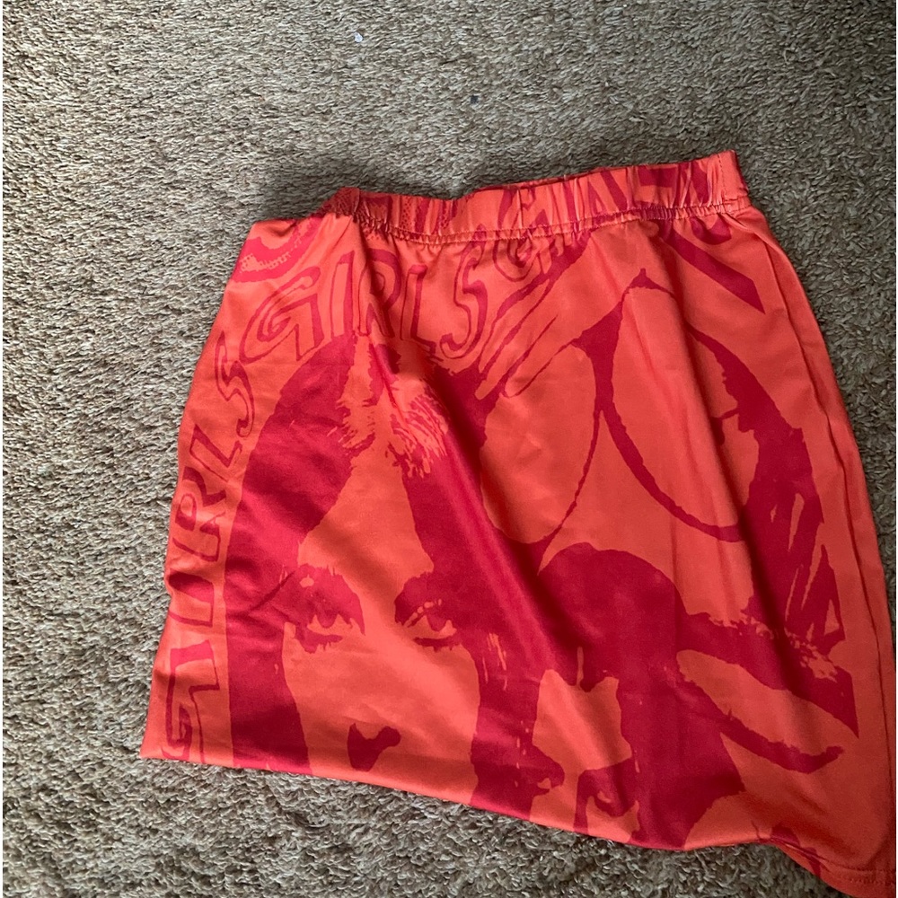 Print mini skirt size small